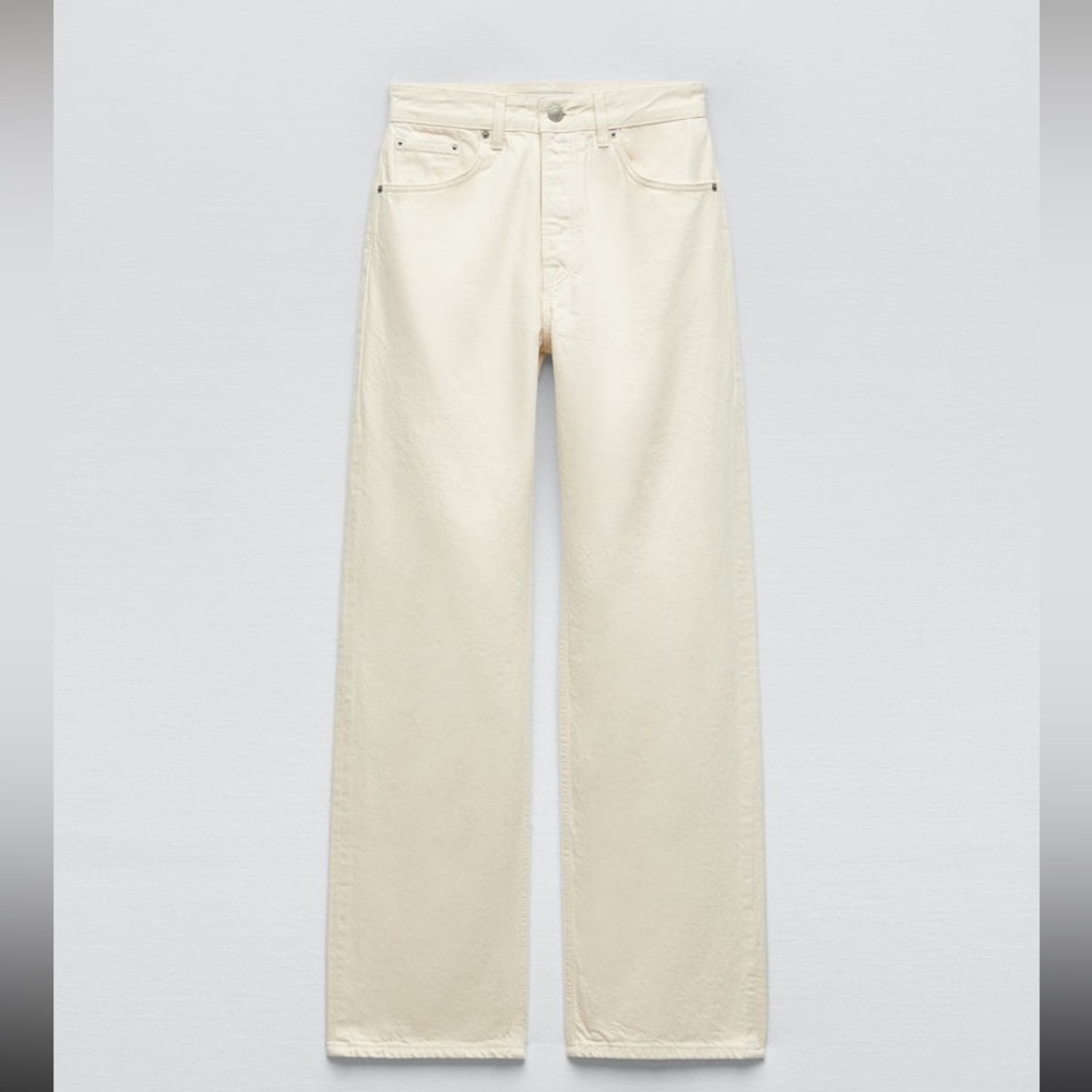 Zara Mid-Rise Mini Flare Jeans